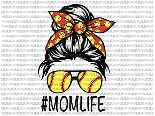 Momlife svg, momlife baseball svg, womens dy mom life softball baseball svg, mothers day svg, yellow glasses svg, mom softball baseball svg t shirt designs for sale