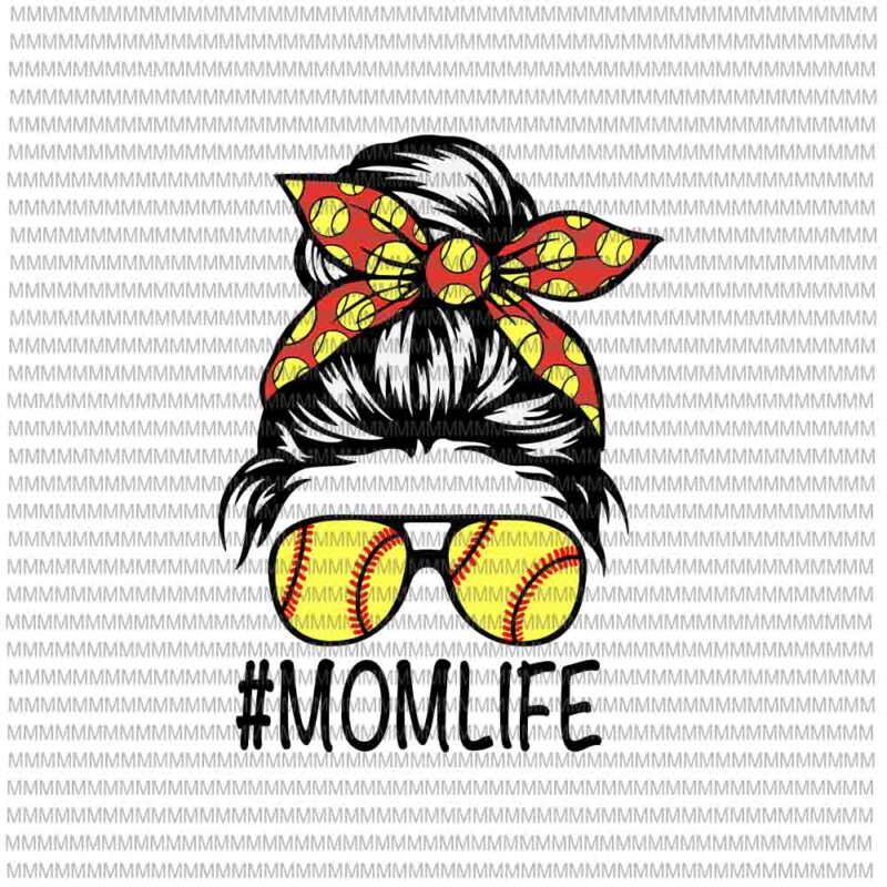 MomLife Svg, MomLife baseball Svg, Womens Dy Mom Life Softball Baseball Svg, Mothers Day Svg, Yellow glasses Svg, Mom Softball Baseball svg