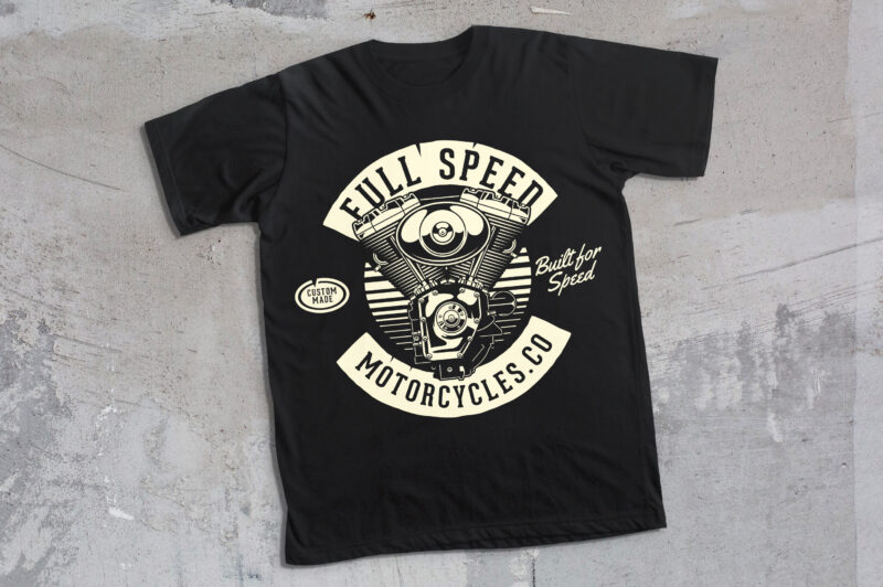 V Twin Engine T-Shirt design