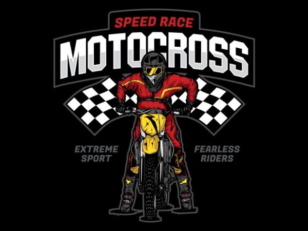 Motocross 4 t shirt designs for sale