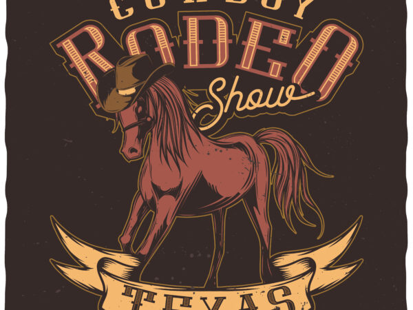 Rodeo show t shirt design online
