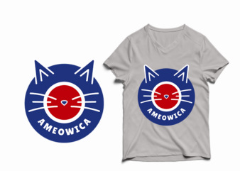 ameowica – cat t-shirt design
