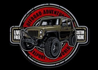 Offroad adventure t shirt design online