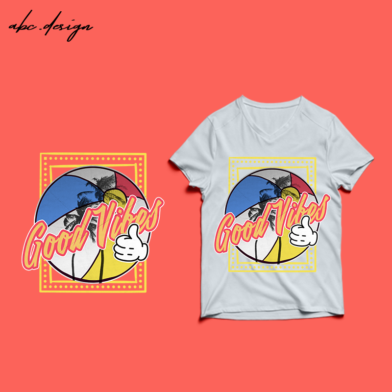 Good Vibes – T-shirt Design-vector