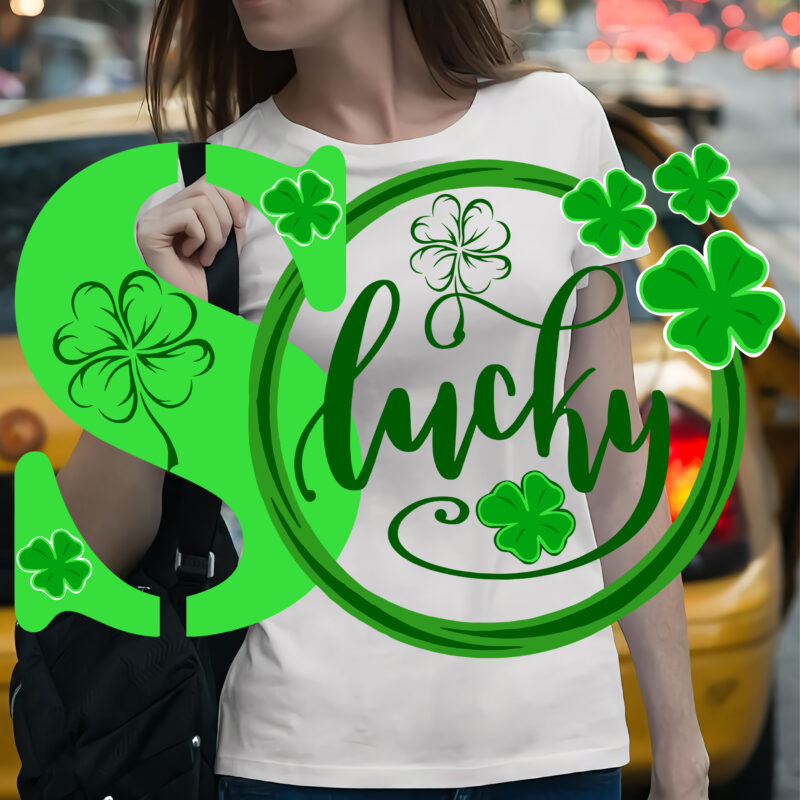 15 Design St. Patrick’s Day Bundle, Lucky and Blessed, Lucky Clover, Lucky Patrick’s day, Patricks day lover