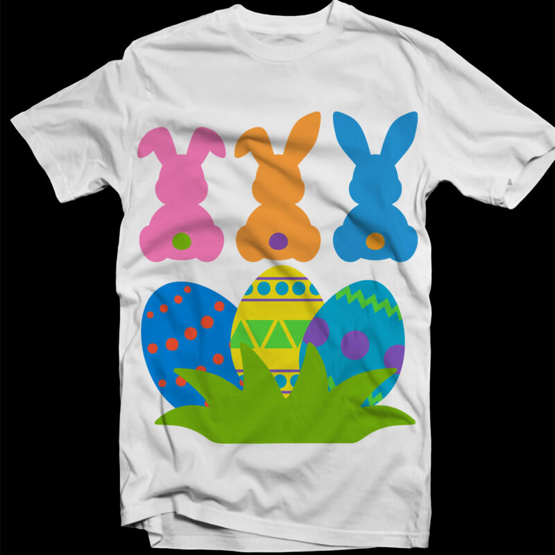 Easter Bunny Svg, Easter bunnies Svg, Easter egg design t shirt template