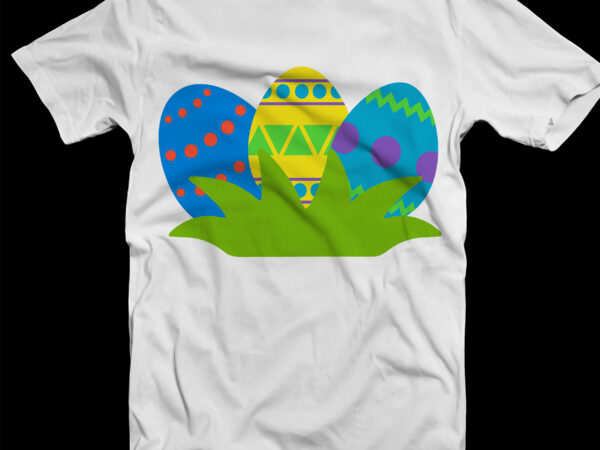 Happy easter day t shirt template, egg easter t shirt design