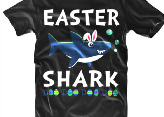 Easter Shark Doo Doo Doo Svg, Shark Svg, Easter Shark ears t shirt template