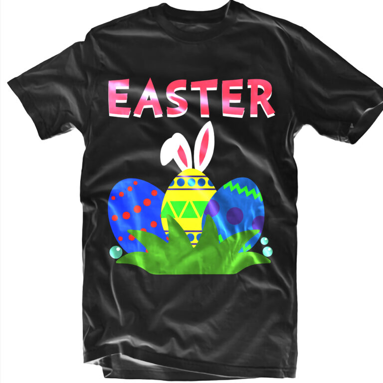 Easter bunny ears Svg, Easter Egg t shirt template - Buy t-shirt designs