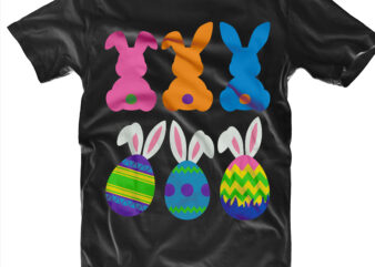 Easter bunny ears Svg, Happy easter day t shirt template, Rabbit egg Easter t shirt design