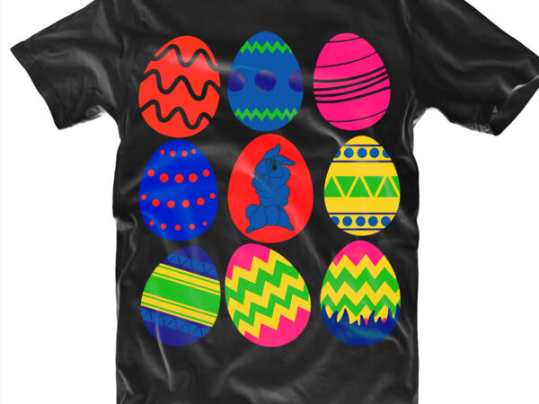 Easter egg vector, happy easter day t shirt template