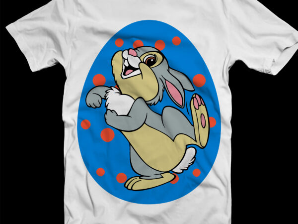 Rabbit egg easter t shirt design, bunny easter day t shirt template