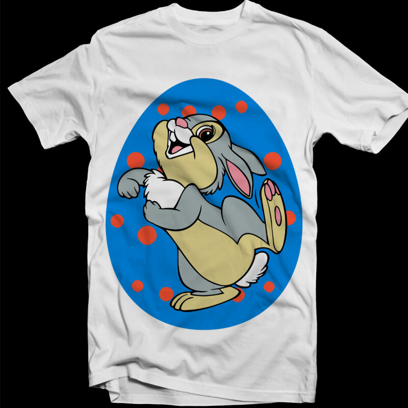 Rabbit egg Easter t shirt design, Bunny easter day t shirt template