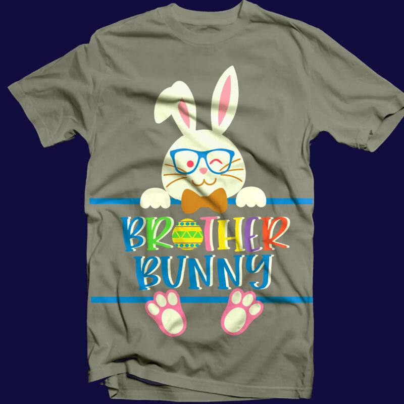 Easter Family SVG 6 Bundle, Happy easter day t shirt template, Bundle Easter t shirt design