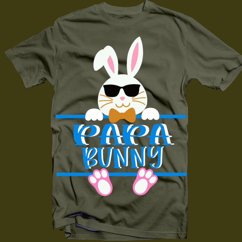 Easter Family SVG 6 Bundle, Happy easter day t shirt template, Bundle Easter t shirt design