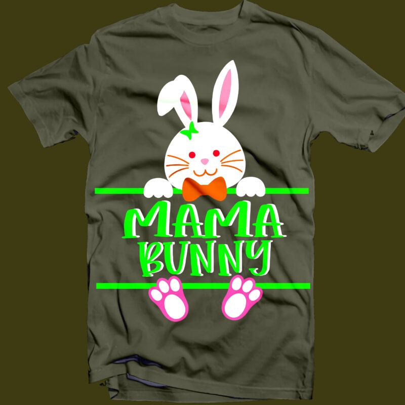 Easter Family SVG 6 Bundle, Happy easter day t shirt template, Bundle Easter t shirt design