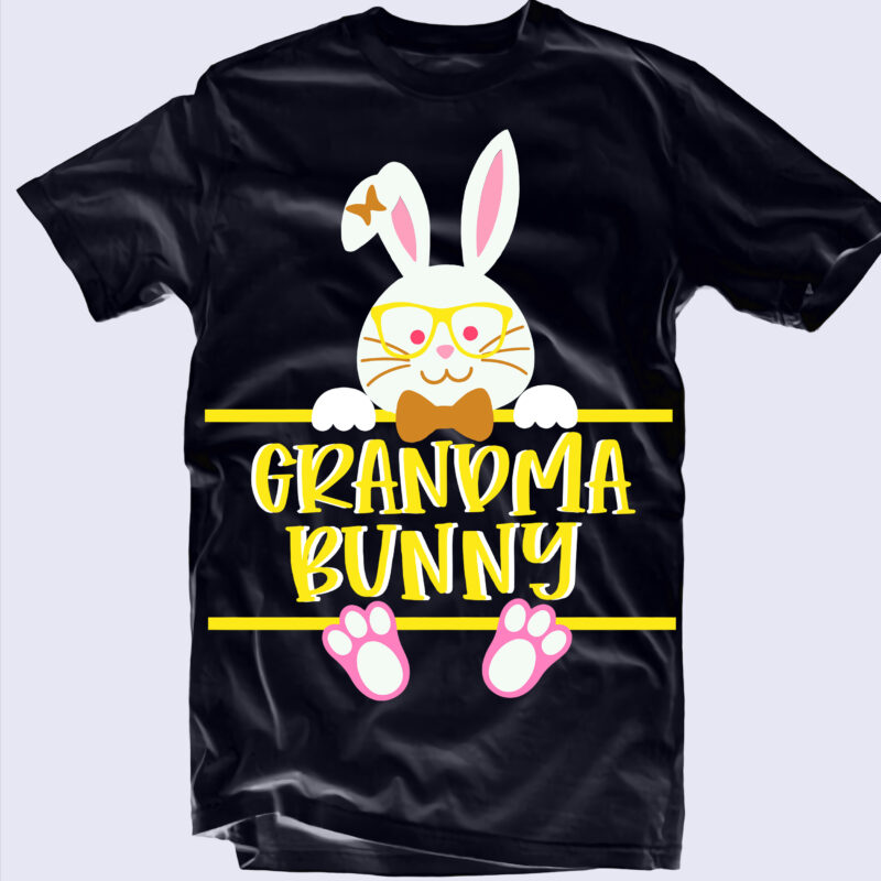 Easter Family SVG 6 Bundle, Happy easter day t shirt template, Bundle Easter t shirt design