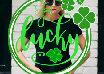 Lucky Clover, Lucky Patrick’s day, St Patrick’s day graphic t shirt design