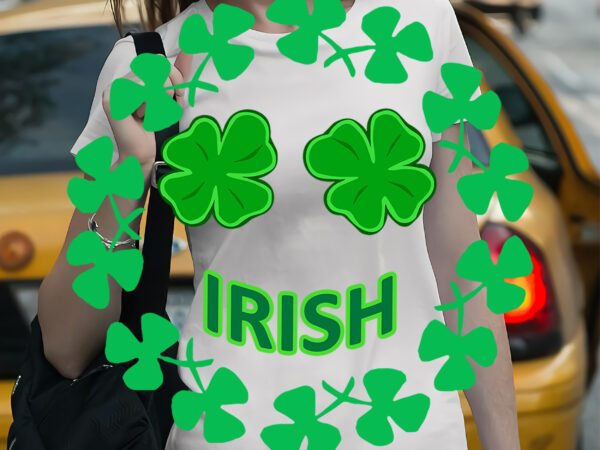 Irish smiley face, fun saint patrick’s day, saint patrick’s day t shirt design
