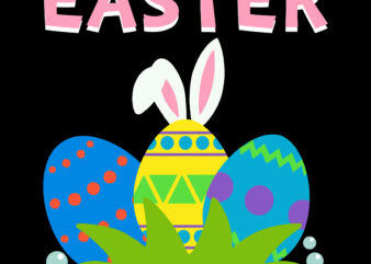 Easter bunny ears Svg, Easter Egg t shirt template