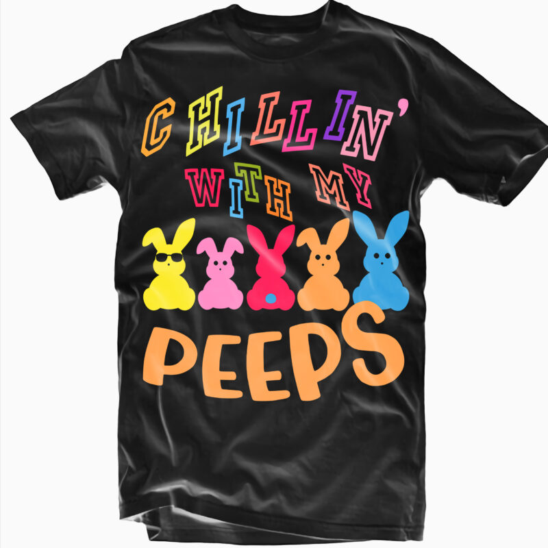 peeps easter shirt Chillin with my Peeps shirt peeps shirt Easter T shirt youths Easter shirt