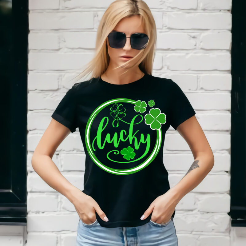 Lucky Clover, Lucky Patrick’s day, St Patrick’s day graphic t shirt design