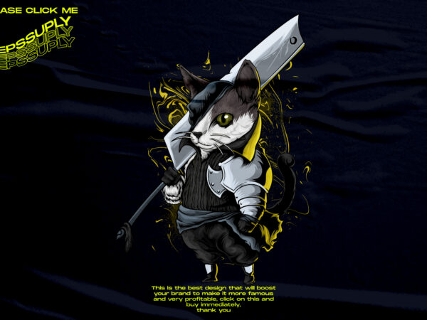 Neko killer, cat design tshirt png. muse