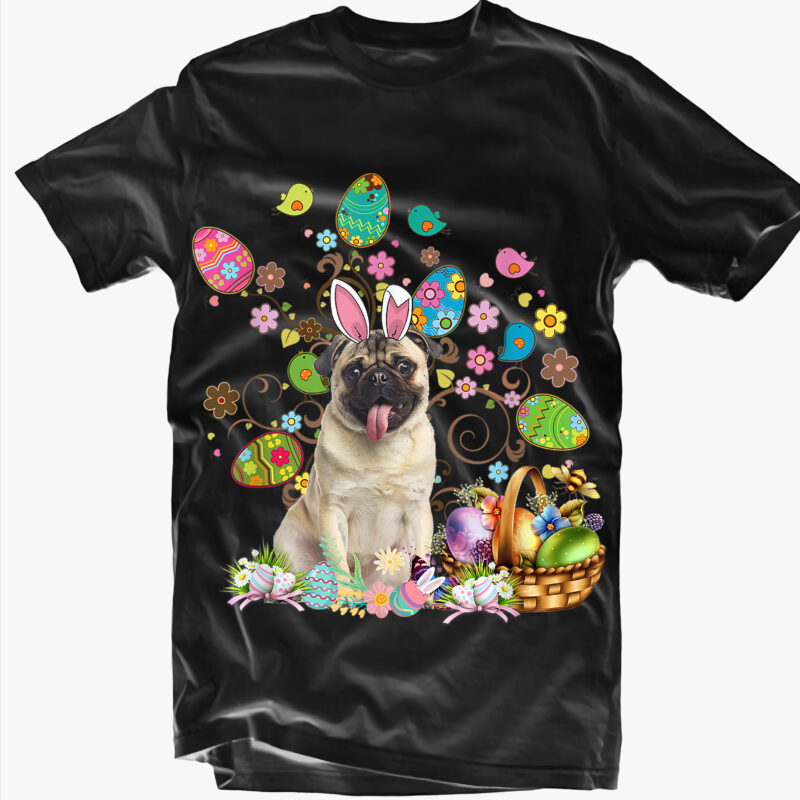 Easter Animals PNG 41 Bundle, Easter animals, Dogs, Cats, Dinosaurs, Unicorns, Easter animals t shirt design, Easter t shirt design