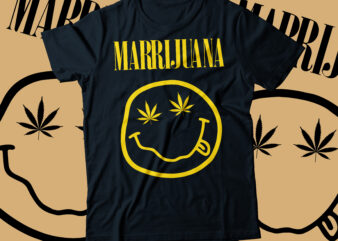 nirvana replica t-shirt design typography marihuana