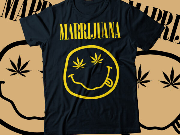 Nirvana replica t-shirt design typography marihuana