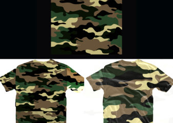 Military Patterns vector, Hunting Camouflage Svg, Army Green Camouflage, Camouflage t shirt design