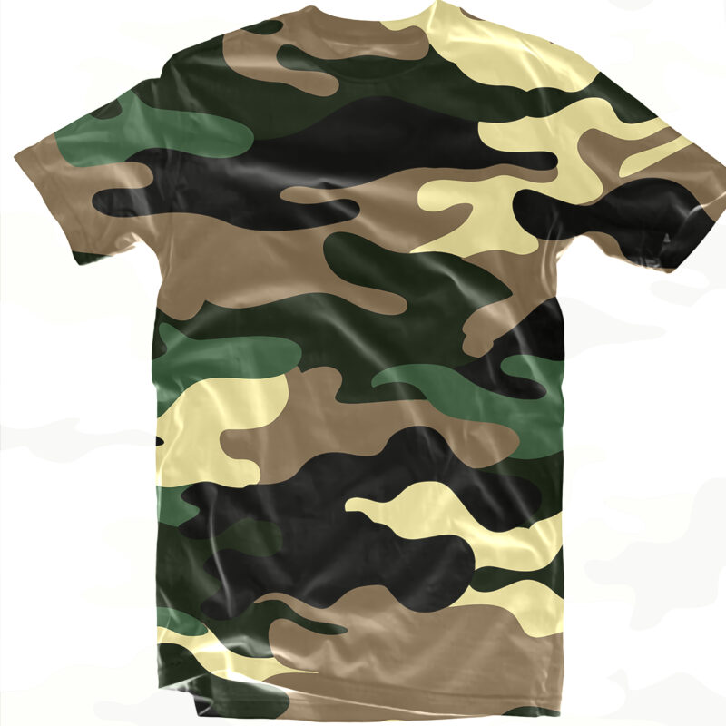 Military Patterns vector, Hunting Camouflage Svg, Army Green Camouflage, Camouflage t shirt design