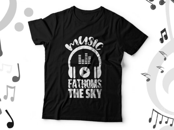 Music t shirt design for sale