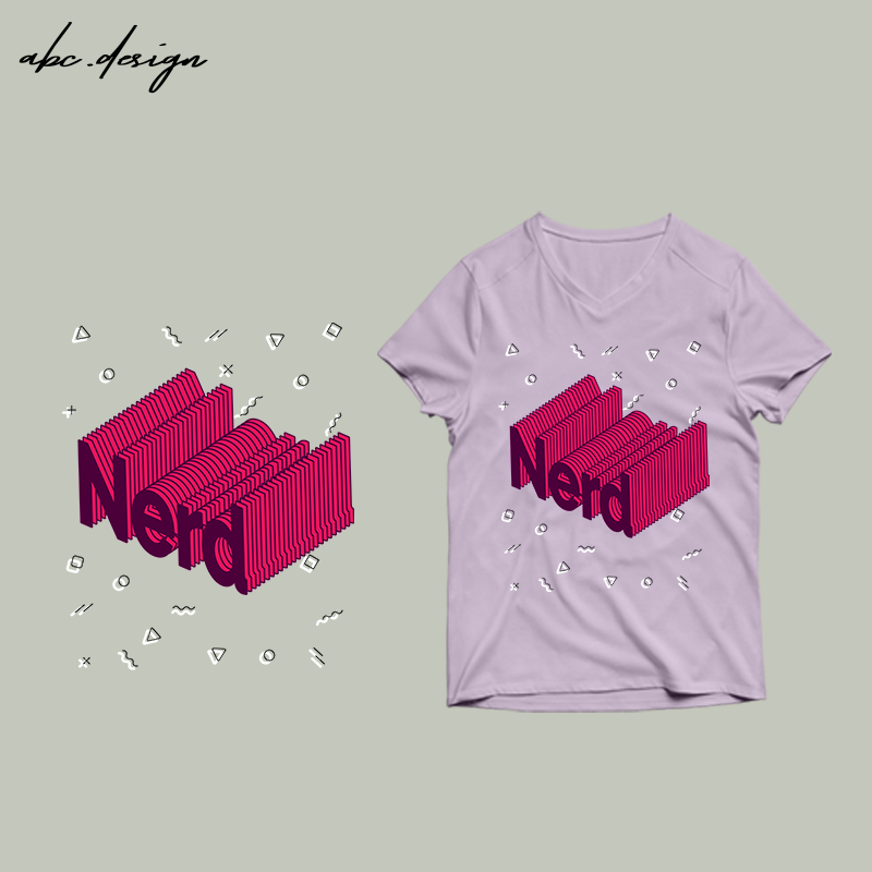 Nerd buy t shirt design – PSD Nerd buy t shirt design – PNG Nerd buy t shirt design