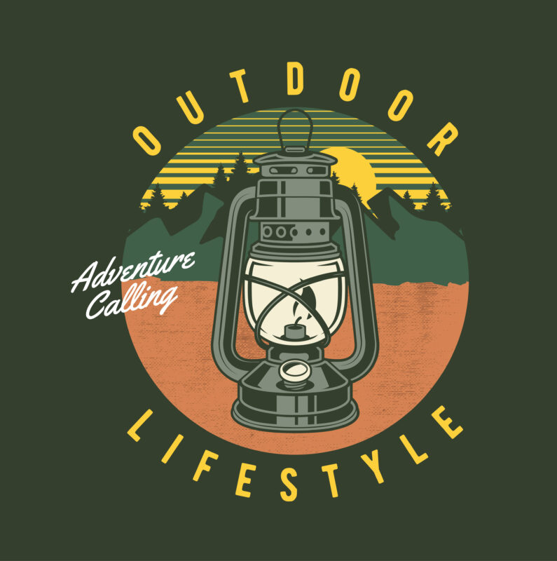 Outdoor Lifestyle Light t-shirt design