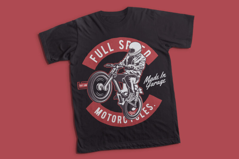 Motorcycle Rider T-shirt design