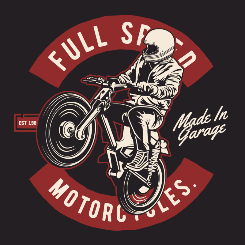 Motorcycle Rider T-shirt design