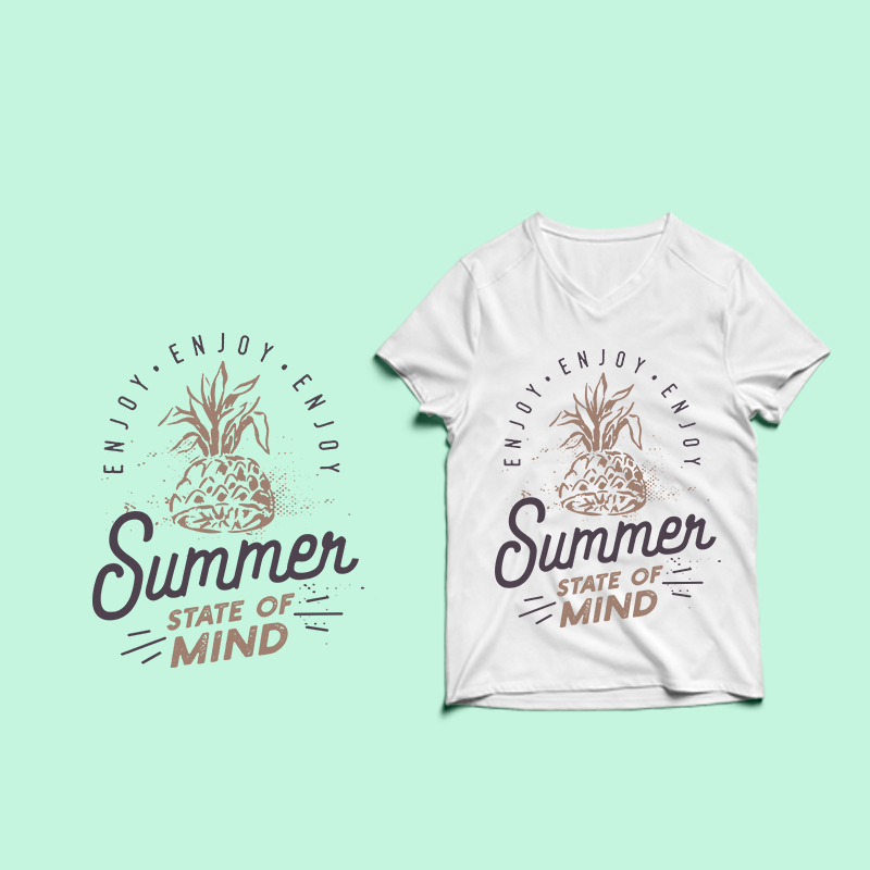 Download Summer State Of Mind T Shirt Design Summer Svg Summer Png Summer Eps Summer Design Bundle