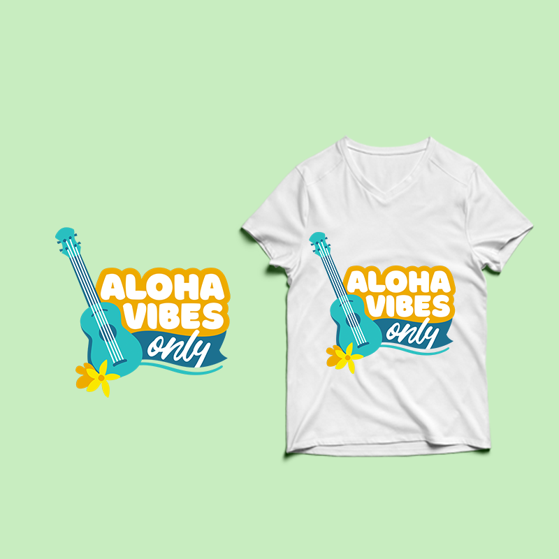 Aloha Vibes Only t shirt design , summer svg, summer png, summer eps, summer design bundle, beach t shirt , beach shirt svg, summer print png, summer t shirt designs