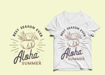 Aloha Summer t shirt design , summer svg, summer png, summer eps, summer design bundle, beach t shirt , beach shirt svg, summer print png, summer t shirt designs bundle