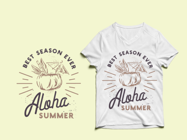 Aloha summer t shirt design , summer svg, summer png, summer eps, summer design bundle, beach t shirt , beach shirt svg, summer print png, summer t shirt designs bundle