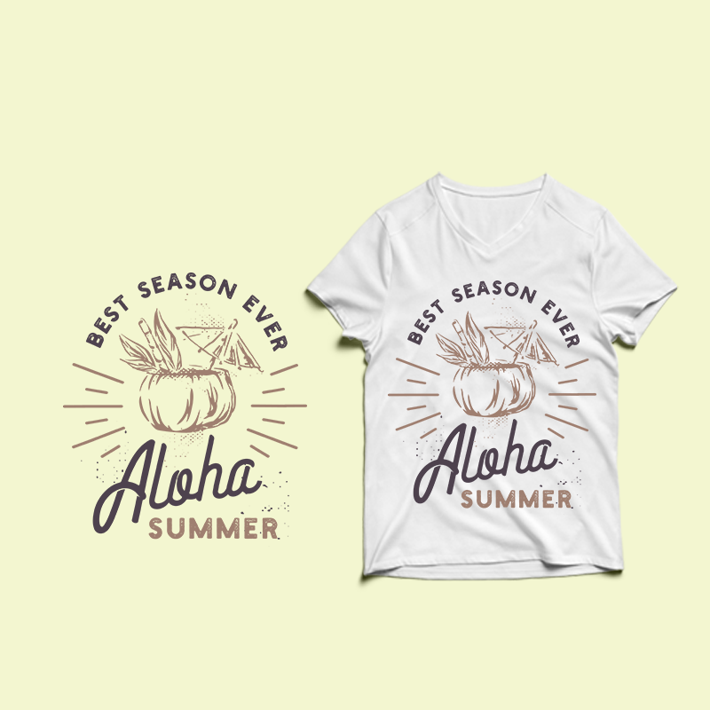 Aloha Summer t shirt design , summer svg, summer png, summer eps, summer design bundle, beach t shirt , beach shirt svg, summer print png, summer t shirt designs bundle