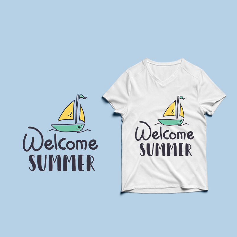 Welcome Summer t shirt design , summer svg, summer png, summer eps, summer design bundle, beach t shirt , beach shirt svg, summer print png, summer t shirt designs bundle