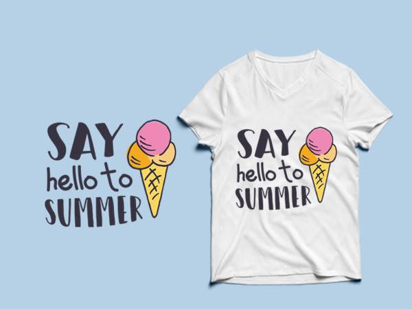 Say hello to summer t shirt design , summer svg, summer png, summer eps, summer design bundle, beach t shirt , beach shirt svg, summer print png, summer t shirt
