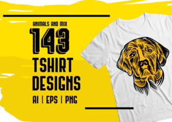 143 T-Shirts Designs Bundle Mix