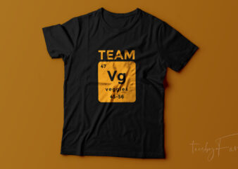 Team Veggies | Vector t shirt design by teesbyfaraz