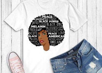 Melanin HBCU Queen svg, Afrocentric African American png, afro girl and mom svg,Black History tshirt design,BLM Black, 1 design 4 different styles