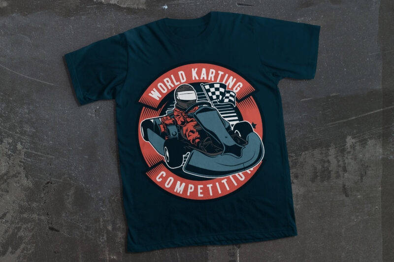 Go Kart t-shirt design