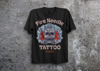 Tattoo salon t shirt designs for sale