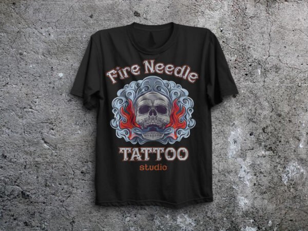 Tattoo salon t shirt designs for sale